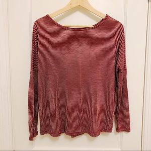 Maroon and Grey BB Dakota long Sleeve